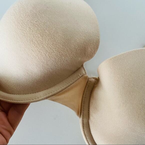 NEW NORDSTROM BP Nude Cream Tan Beige Convertible Racerback Underwire Bra 32DD - Picture 3 of 7